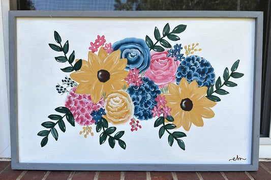 CUSTOM Original Floral Paintings